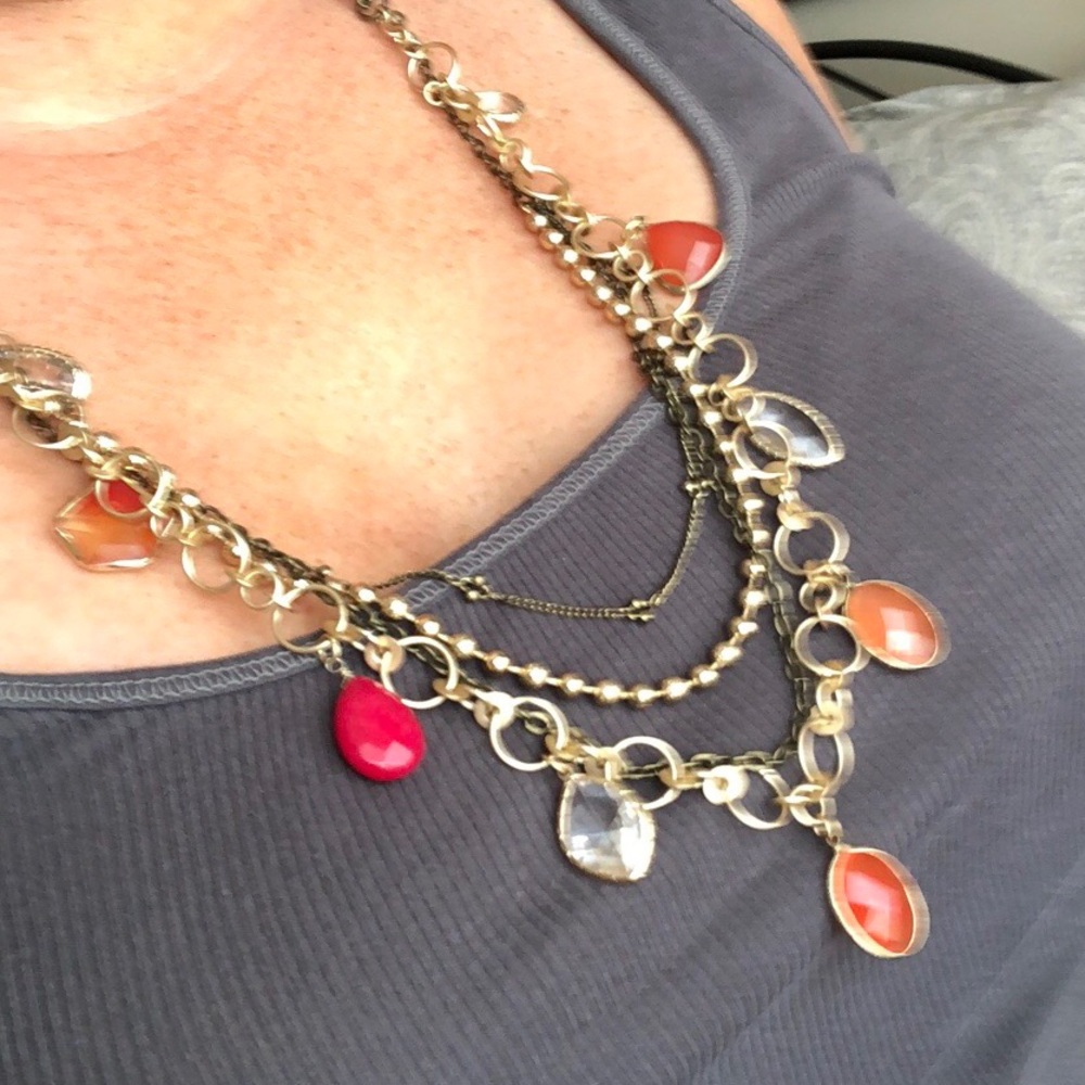 Ann Taylor Loft multi-strand necklace.